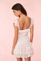 Bensley Cotton & Lace Mini Dress