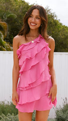 Cassidi Mini Dress - Hot Pink