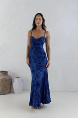 Wander In Style Maxi Dress Blue
