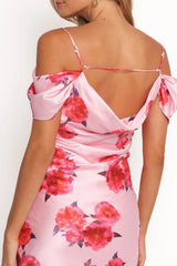 Esther Midi Dress - Pink