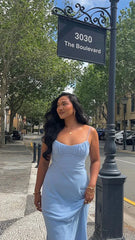 Margie Midi Dress - Blue