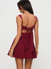 Xanthus Mini Dress Red