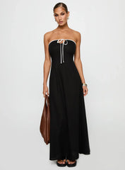 Bijou Strapless Maxi Dress Black