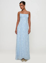 South Of France Maxi Dress Blue