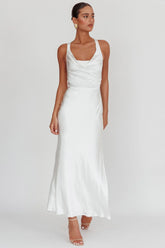 Sitara Tied Back Maxi Dress White