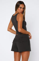 From The Archives Lexi Lounge Shorts Charcoal