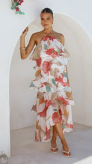 Soho Maxi Dress - Blush Lotus