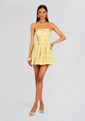 Fiza Strapless Short Dress