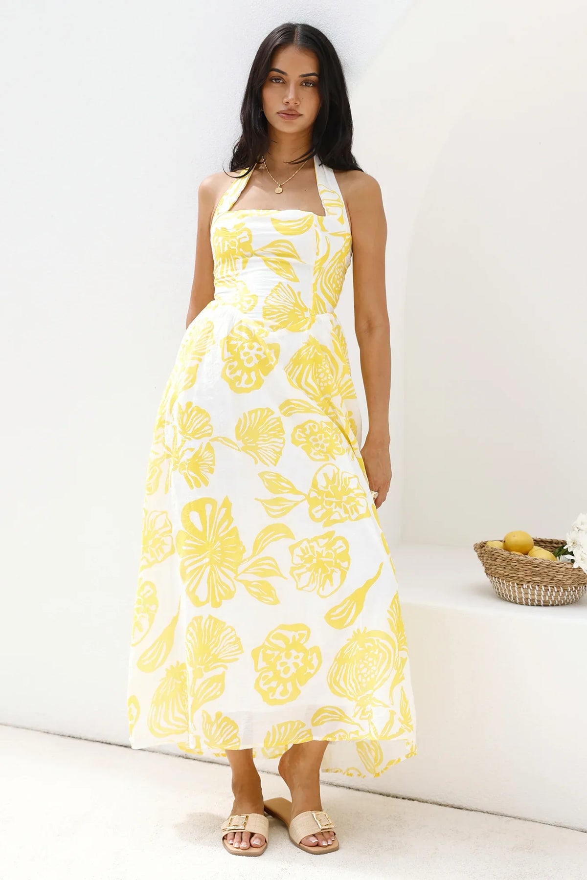 Eternal Spring Maxi Dress Yellow
