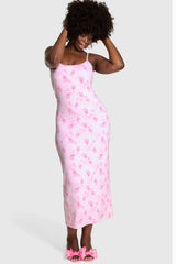 PINK x LoveShackFancy Beaux Icons Modal Midi Dress