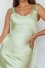 Amielle Open Back Midi Dress Mint