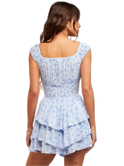 Floral Smocked Mini Romper