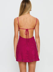 Clemence Mini Dress Hot Pink