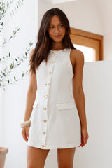 Soothing Dawn Mini Dress White