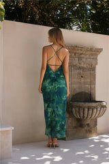 RUNAWAY THE LABEL Benito Maxi Dress Calista Green