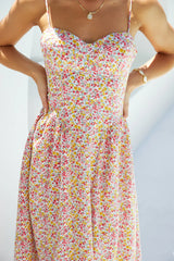 Petal Play Midi Dress Pink