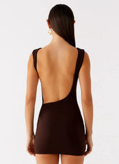 Radia Mini Dress - Chocolate