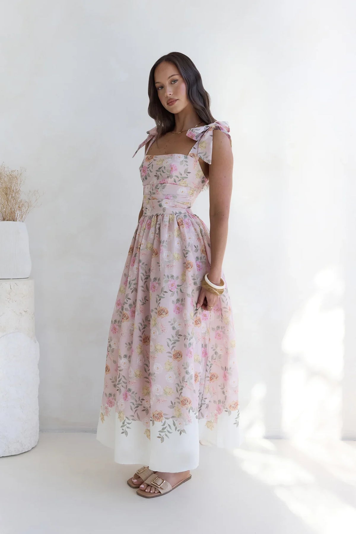 Sunflower Swing Maxi Dress Pink