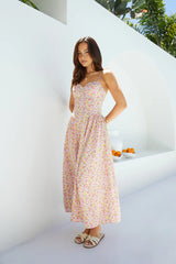 Petal Play Midi Dress Pink