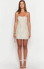 Penny Lane Silver Sequin Mini Dress