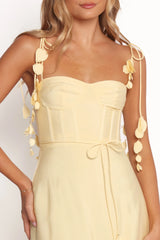 Della Midi Dress - Yellow