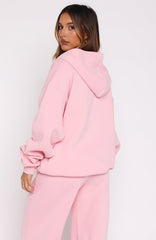Ready To Go Zip Front Hoodie Pink
