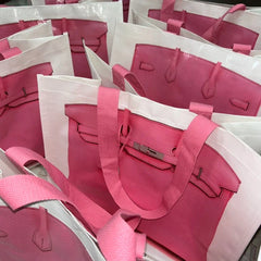 Grocery Bags Creative Parody Platinum Bag Print Woven Bag Fire Over The Net Birkin Fitness Casual Bag