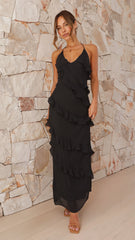 Sophia Maxi Dress - Black
